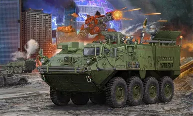 1/35 M1129 Stryker Carrier Vehicle (MC-B)w/120mm Mortar
